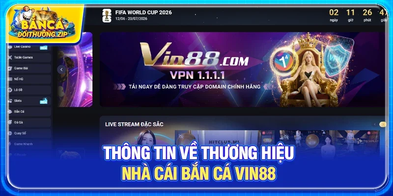 Thông tin về thương hiệu Nhà cái bắn cá VIN88